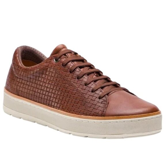 Geox Other - Geox Men's Ariam C Woven PR. Buff Brown Cotto Leather Sneaker U925QC_06R1J Sz 12